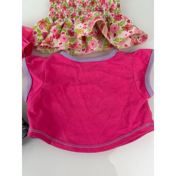 Build-a-Bear Clothing Lot Tank Top Sequin Dress Denim Skirt Unicorn Top Set of 4 - Picture 14 of 16